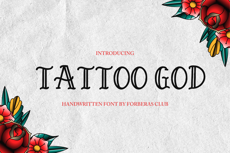 tattoo god字体 5
