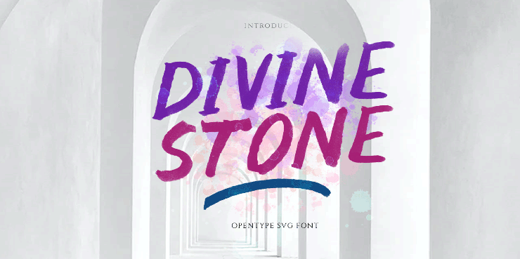 Divine Stone Solid字体 1