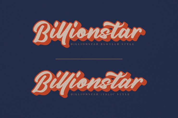 Billionstar字体 1