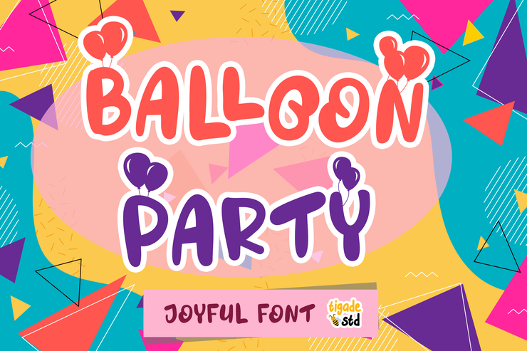 Balloon Party字体 3