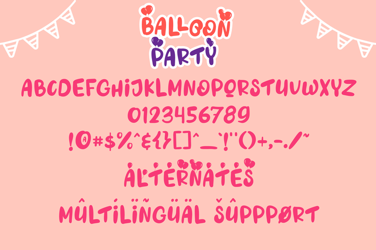 Balloon Party字体 4