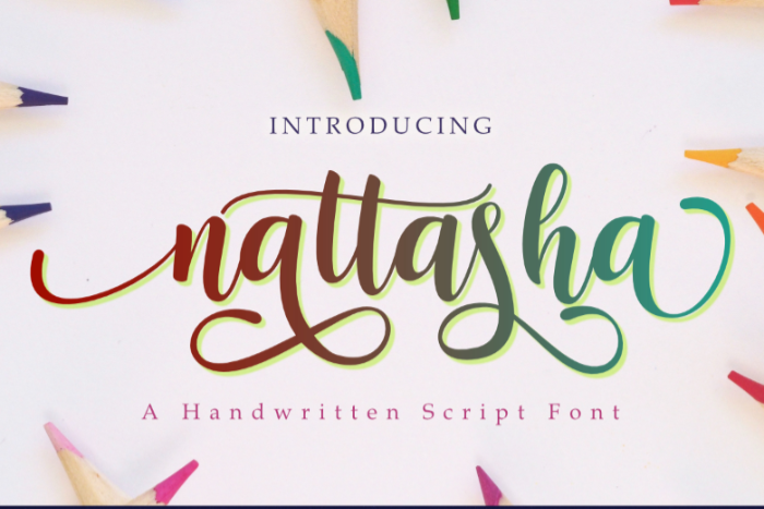 Nattasha字体 1