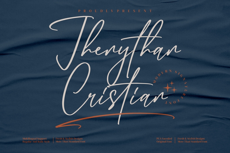 Jhenythan Cristian字体 2