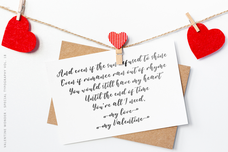 Valentine Wonder字体 5