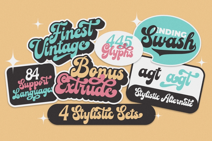 Finest Vintage Regular字体 2