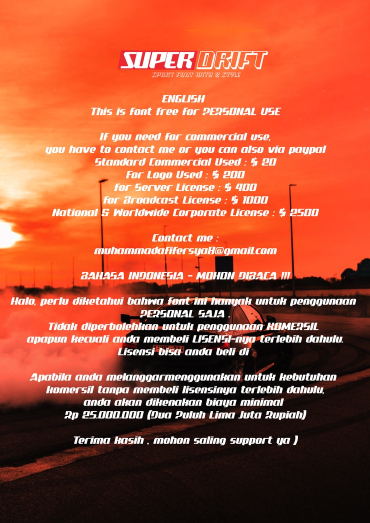 Super Drift字体 2