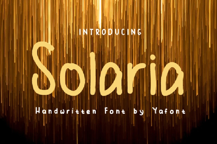Solaria字体 1