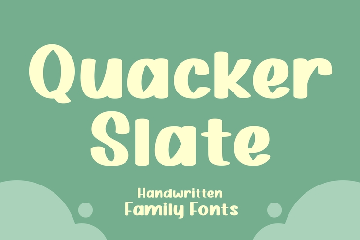 Quacker Slate字体 4