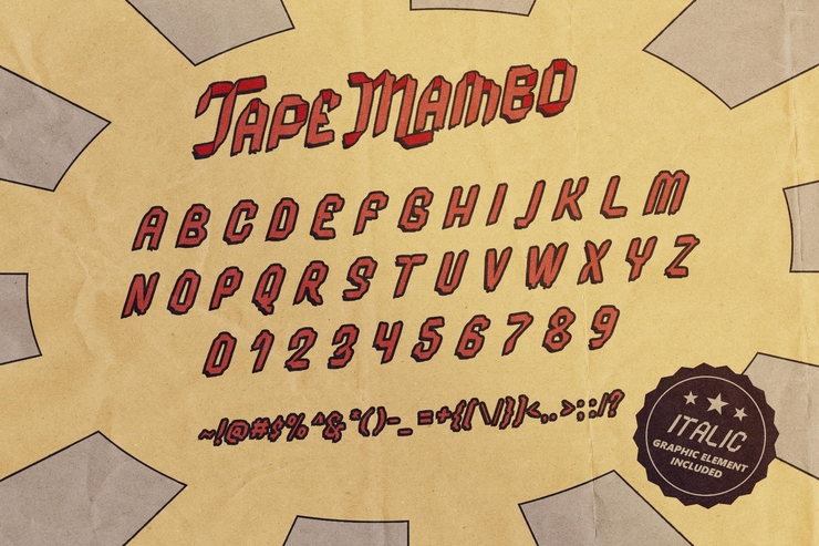 Tape Mambo字体 7