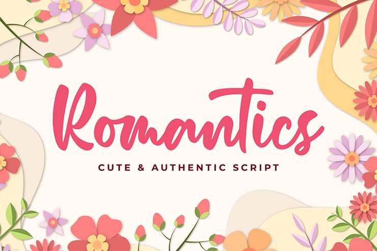 Romantics字体 1