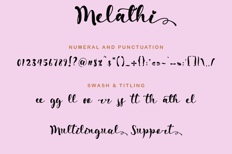 Melathi字体 5