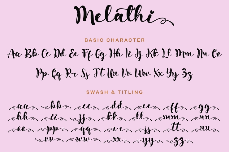Melathi字体 6
