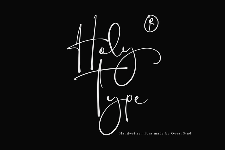 Holy Type字体 1