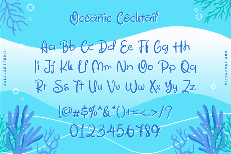 Oceanic Cocktail字体 9