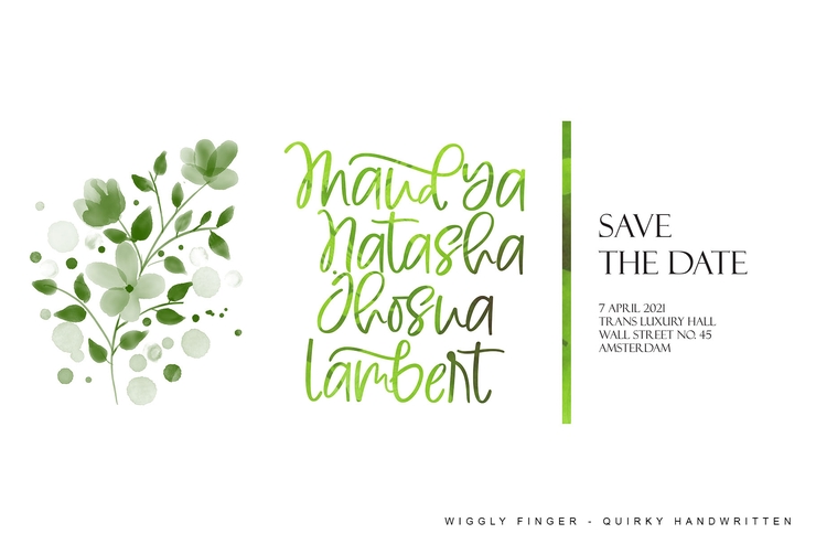 Wiggly Finger字体 5