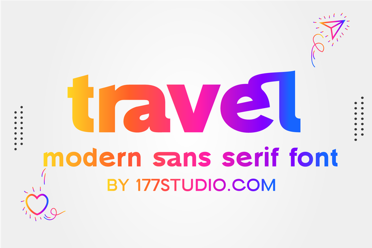 travel elegant字体 8