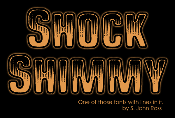 Shock Shimmy字体 1