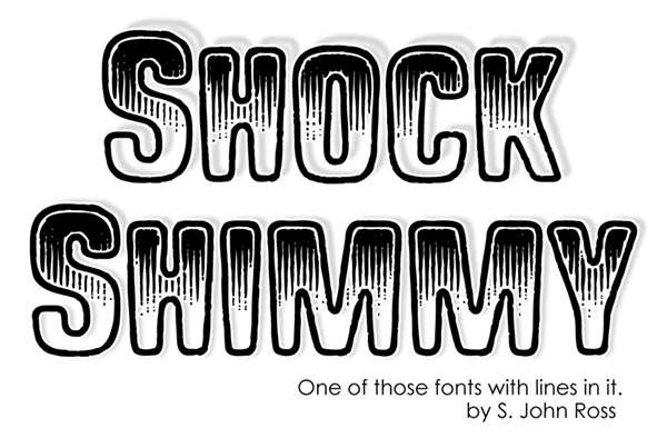 Shock Shimmy字体 2