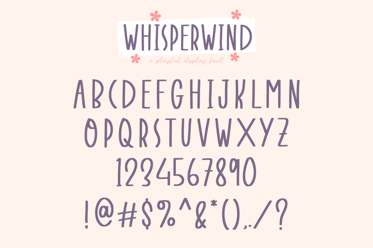 Whisperwind字体 6