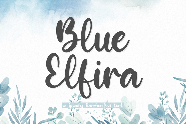 Blue Elfira字体 2