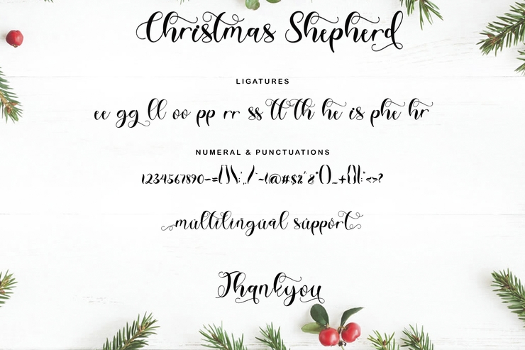 Christmas Shepherd字体 4