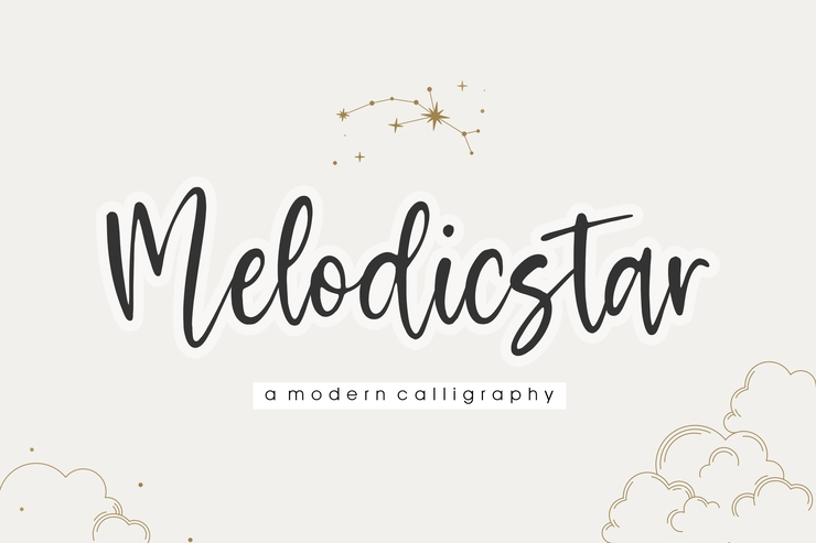Melodicstar字体 1