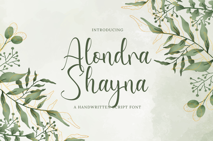 Alondra Shayna字体 1