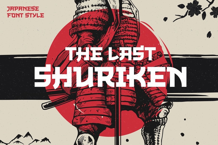The Last Shuriken字体 2