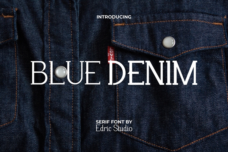 Blue Denim字体 10