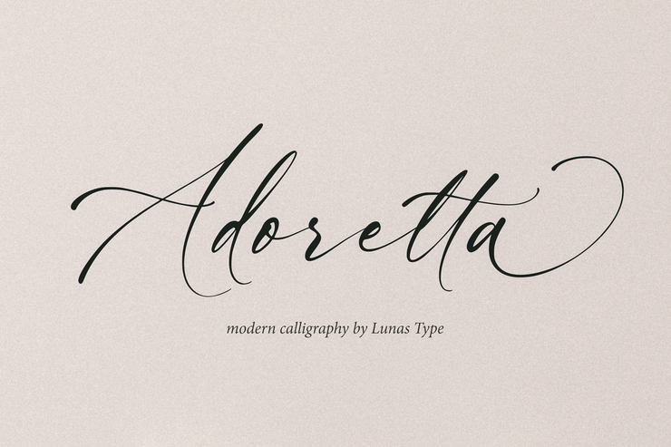 Adoretta字体 6