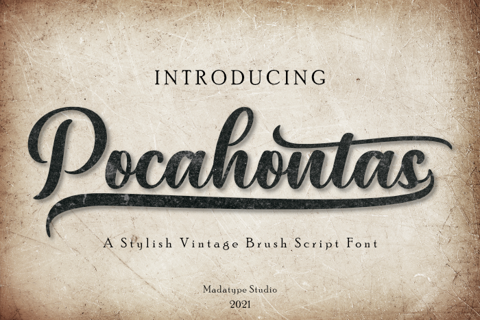 Pocahontas字体 1