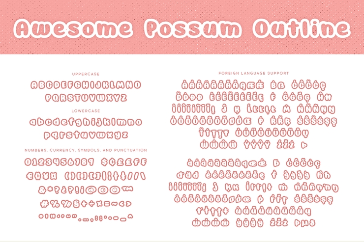 Awesome Possum字体 1