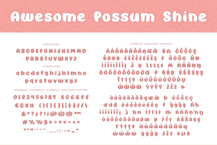 Awesome Possum字体 3