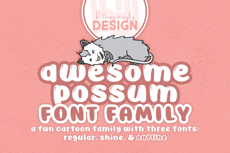 Awesome Possum字体 4
