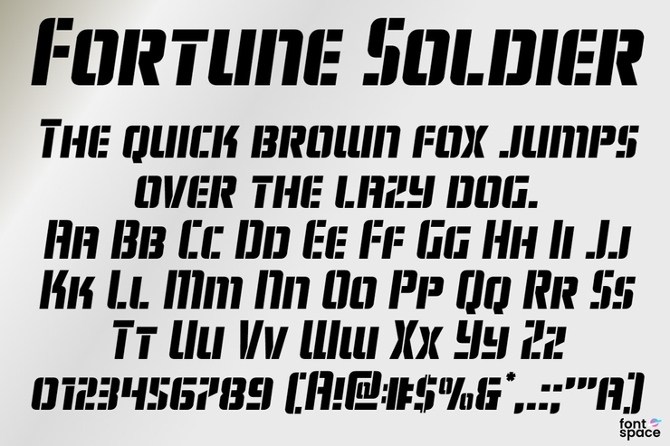 Fortune Soldier字体 1