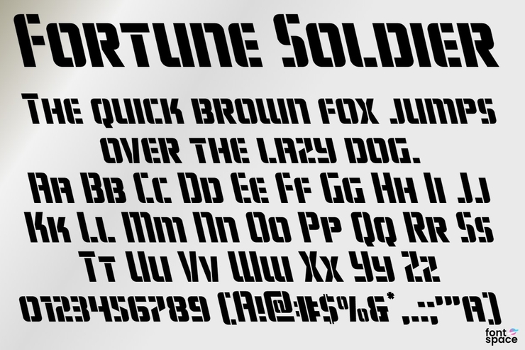 Fortune Soldier字体 2