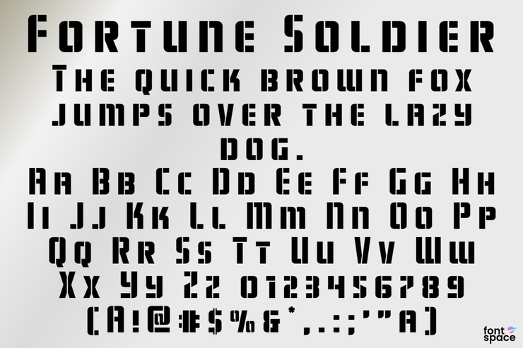 Fortune Soldier字体 6