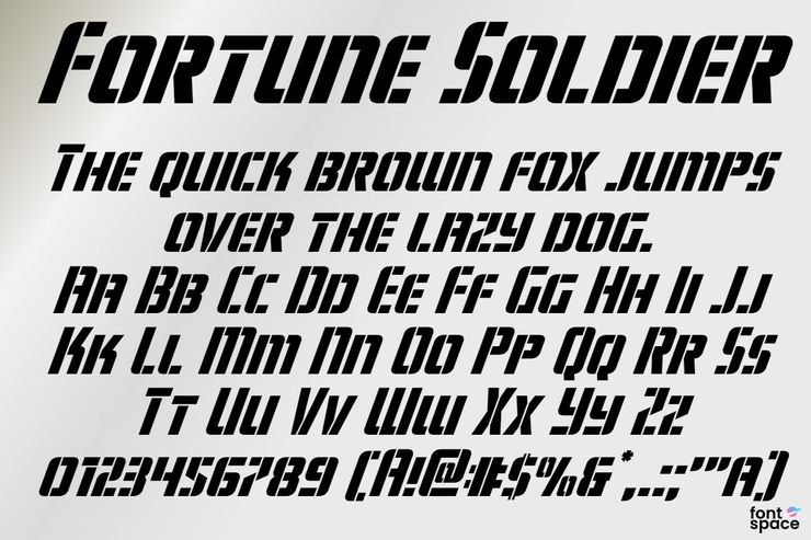 Fortune Soldier字体 7