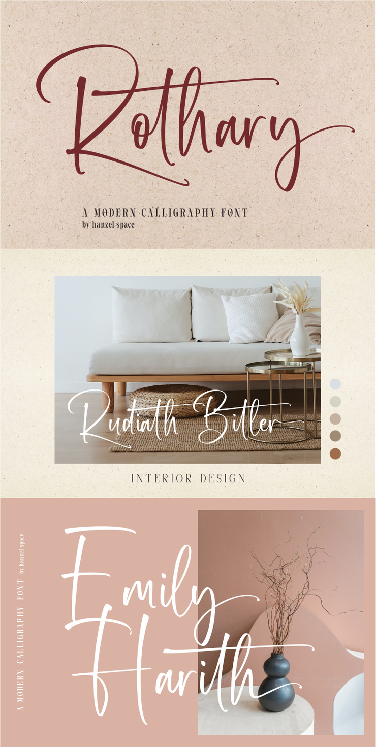 Rothary Modern Calligraphy字体 2