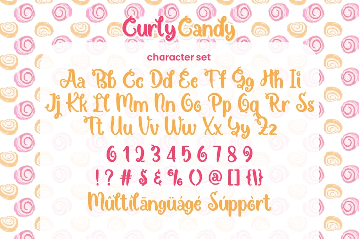 Curly Candy字体 3