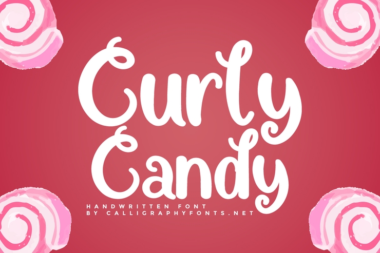 Curly Candy字体 5