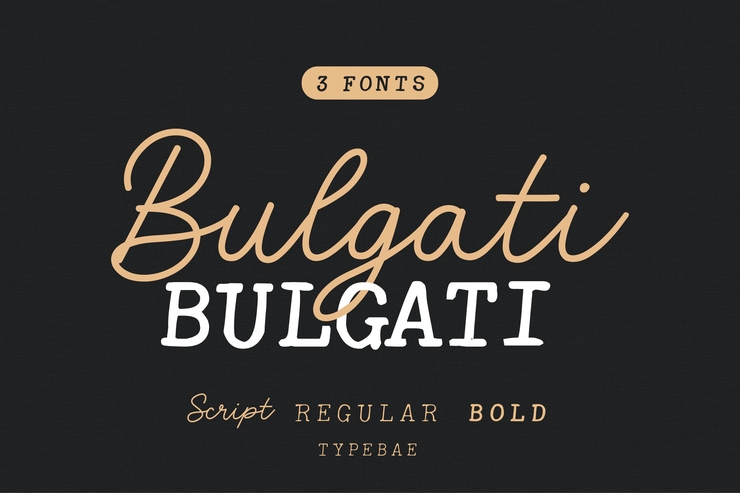 Bulgati字体 2