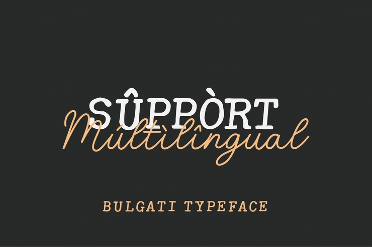 Bulgati字体 6