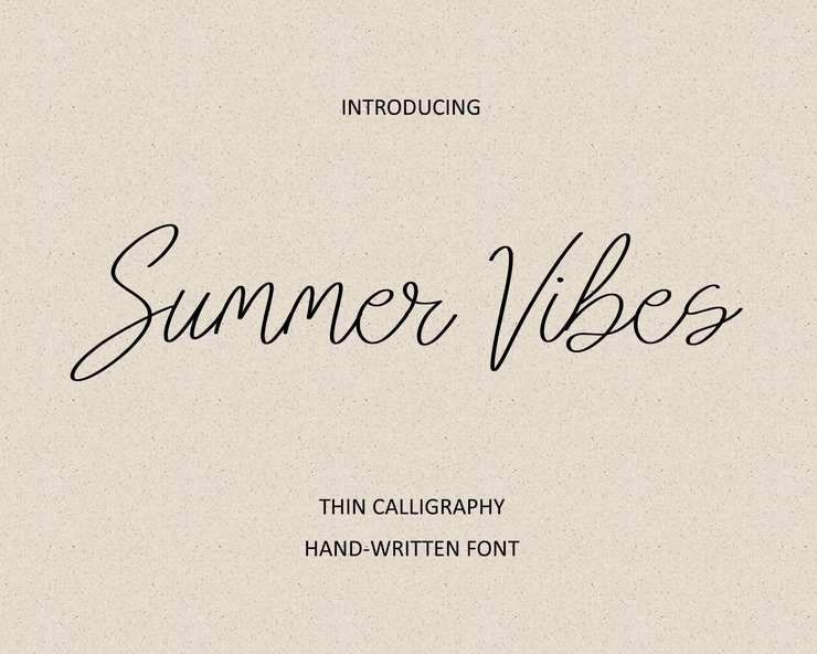 Summer Vibes字体 1