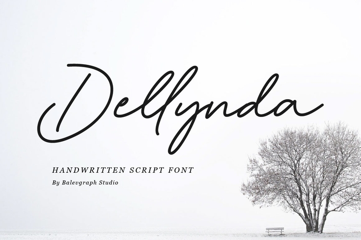 Dellynda字体 4