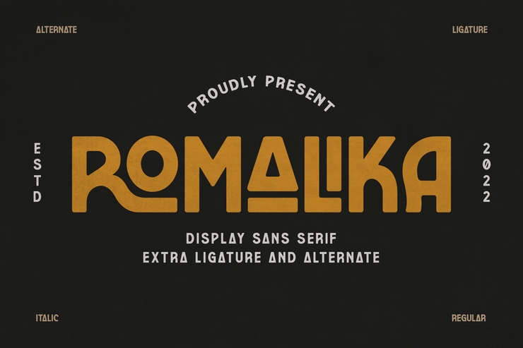 ROMALIKA字体 2