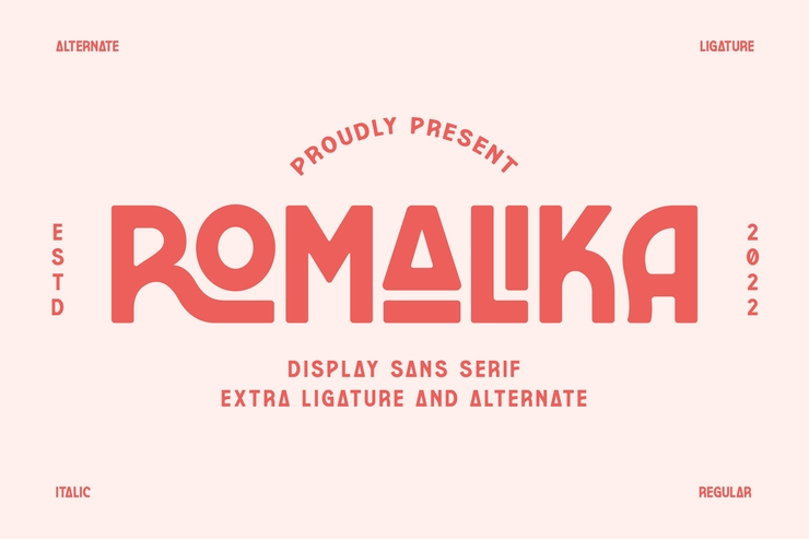 ROMALIKA字体 8