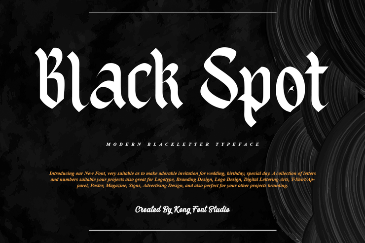 Black Spot字体 1