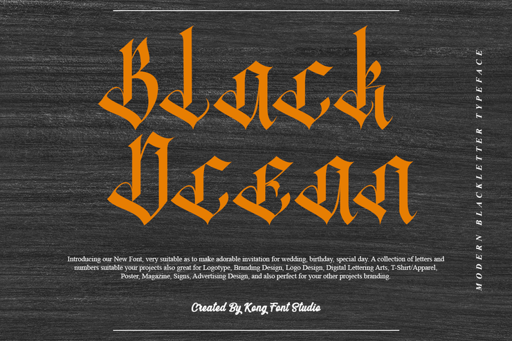 Black Ocean字体 1