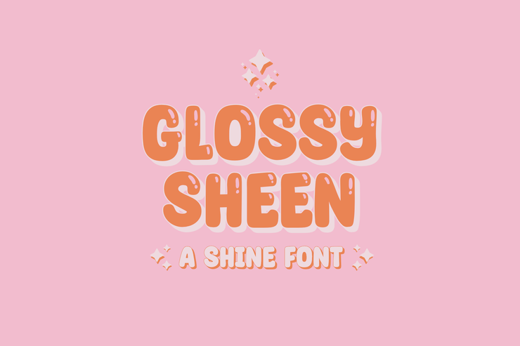 Glossy Sheen字体 1
